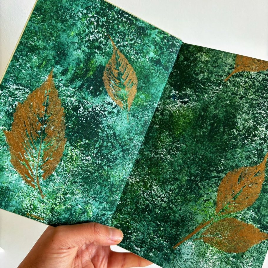 Gardes fait main à l'atelier de reliure Gardes couleurs fait main